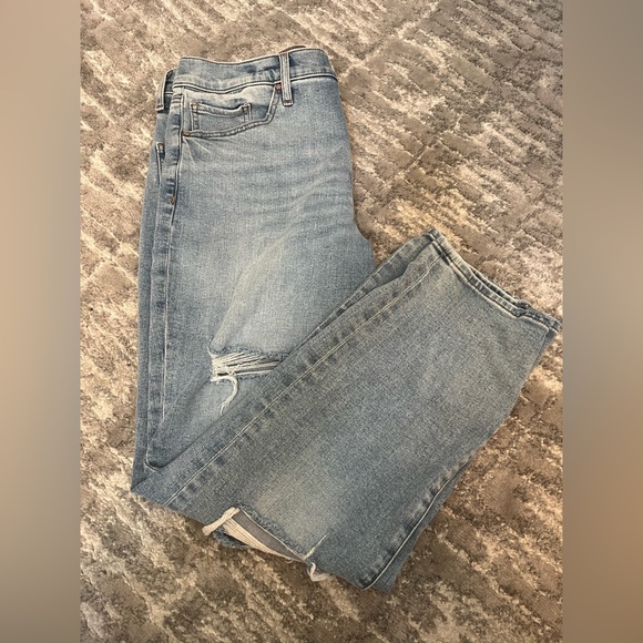 Express Straight Ankle High Rise Jean - Picture 1 of 8